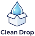 clean drop logo