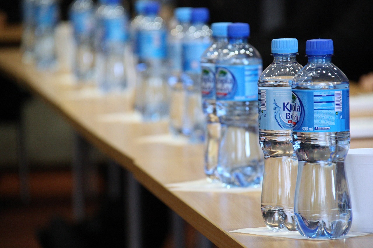 water, minerals, bottle, plastic, cap, nature, label, desire